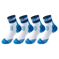 Soyo Sanghoe 健身訓練跑步運動襪, 藍色, 4個