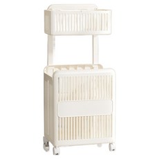 From Papa 移動式雙層籃, 白色