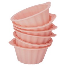 SiliPot 矽膠馬芬模 蜜桃粉, 6個