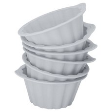 SiliPot 矽膠瑪芬模具 灰色, 6個