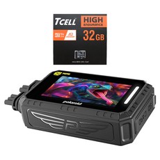 Polaroid 寶麗萊 機車行車記錄器 新小蜂鷹 含GPS天線 附32G卡, 黑色, MS283WGS 升級款