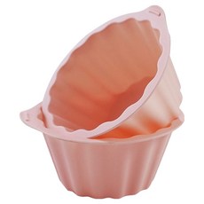SiliPot 矽膠馬芬模 蜜桃粉 2入組, 1套