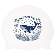 AQUS Humpback Guardian 矽膠泳帽 AC52S35, 1個, 白色