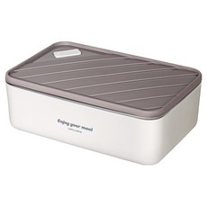 bella cuisine 無研磨劑 304不鏽鋼 上班族 微波爐 長方形 午餐便當盒 1.2L, 1個, 混合色