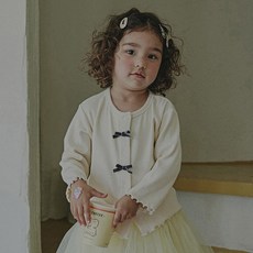 Cordyeye天鵝絨奶油羅紋開襟衫