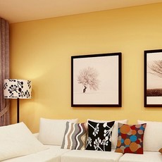 스크릿가든 심플한 점착용타일벽지 3p, 옐로우