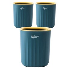 簡潔實用桌上型迷你垃圾桶 132g 3入, 湖水藍