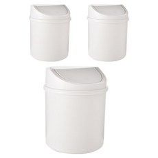 굿썸 실용적인 데스크 미니 휴지통 150g 3p, 하얀색