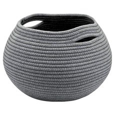 리즈라이프 원예 수납 다용도 바구니 25.4 x 21 cm, 그레이, 1개