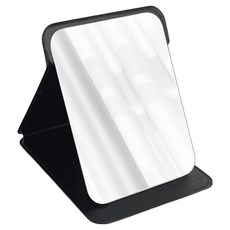 쥬롬 접이식 휴대용 탁상거울 대형, 블랙