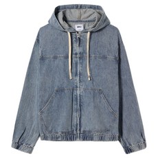 SPAO 男女通用牛仔連帽拉鍊外套