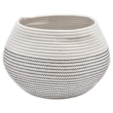 리즈라이프 원예 수납 다용도 바구니 25.4 x 21 cm, 화이트 그레이, 1개