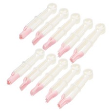 Sweetly 糖花花邊造型夾10件組 針型, 1套, 白色 + 粉色