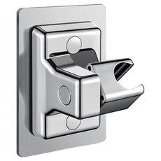 디블릭 무타공 강력 접착식 고급 각도조절 샤워기 거치대, 실버