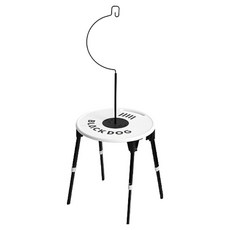 블랙독 휴대용 미니 랜턴 캠핑테이블 BD127, 화이트