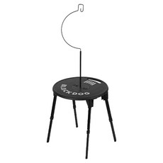 블랙독 휴대용 미니 랜턴 캠핑테이블 BD127, 블랙