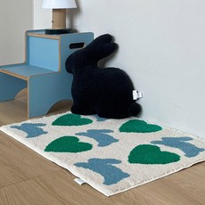 FRAMBOISE Bunny Bunny 門墊, 藍色