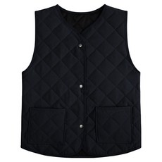 M.N.C 男女通用 菱格紋鋪棉背心 MDPD237CD