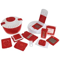 STONELINE 旋轉蔬菜調理器19件套, 1套, 紅色