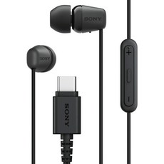 소니 USB-C 유선 인이어 이어폰, 블랙, IER-EX15C