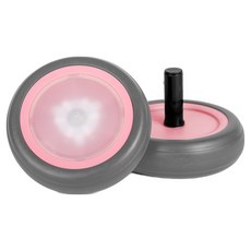 ZOKO 摺疊迷你自行車專用LED後輪, 2個, 灰色 + 粉紅色