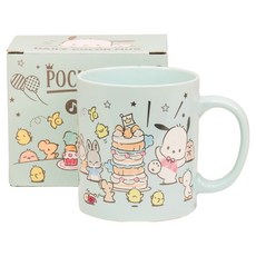 릴팡 산리오캐릭터즈 데일리 컬러 핸들 머그컵 380ml, 포차코, 1개