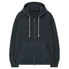 커버낫 남녀공용 피그먼트 아치로고 후드집업