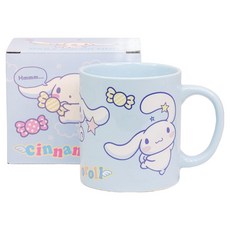 릴팡 산리오캐릭터즈 데일리 컬러 핸들 머그컵 380ml, 시나모롤, 1개