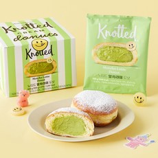 노티드 말차라떼 도넛, 100g, 1개, 3개입