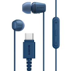 소니 USB-C 유선 인이어 이어폰, 블루, IER-EX15C