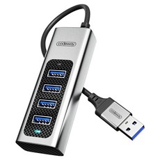 코드웨이 USB 3.0 타입 노트북 멀티허브 4포트, 그레이-0.2m, 1개