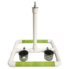 鸚鵡吊燈式PVC棲木, 1個, 混合顏色