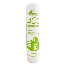 FINESIL 中性矽利康 400 透明色 300ml, 1個