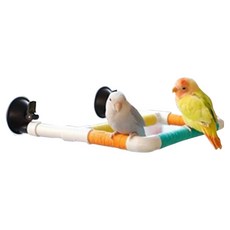鳥用 PVC 空間雙棲木, 混合顏色, 1個