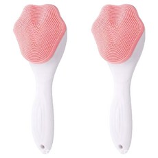 黑頭深層清潔矽膠刷, 2個, 粉紅色