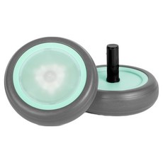 ZOKO 摺疊迷你自行車專用LED後輪, 2個, 灰色 + 薄荷綠