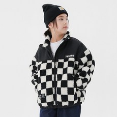 TEEN FLOW 兒童 Vibe 格紋刷毛夾克 TLEX218
