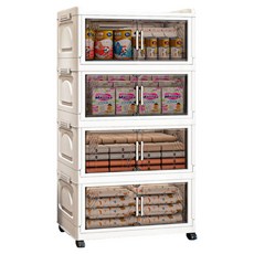 ANDY MAY2 大櫻經典款雙開門折疊4層收納櫃 AM-R601-A804 370L, 實色