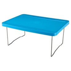 Likes 坐式床用小型折疊桌, 藍色