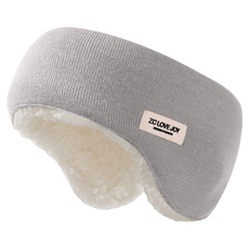紅柿流通 防寒頭帶 防風 冬季 睡眠 跑步 自行車 露營 登山 耳罩, FG06灰色, 1個