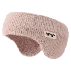 紅柿流通 防寒頭帶 防風 冬季 睡眠 跑步 自行車 露營 登山 耳罩, FG05粉紅色, 1個