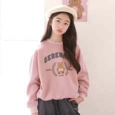 Nanajuni 兒童內刷毛小夜曲大學T恤