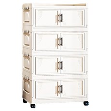 ANDY MAY2 大櫻經典款雙開門折疊4層收納櫃 AM-R601-B504 85L, 實色