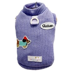 SassyDog 寵物 韓版針織衣, 1個, 紫色