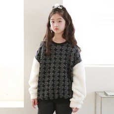 Nanajuni 兒童提花絨毛T恤