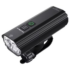 트레벨로 문빔 1600루멘 자전거 전조등, 블랙, 1개