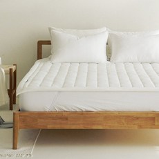 누비지오 듀라론 냉감 고정밴드 침대 패드, 화이트, 쿨매트