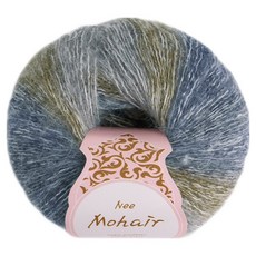 청송뜨개실 니모헤어 뜨개실, 1개, 14 블루올리브그레이