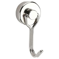 월드크린 360도 회전형 자석 고리 20mm, 실버, 1개