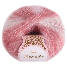 청송뜨개실 니모헤어 뜨개실, 1개, 06 스트로베리샤베트